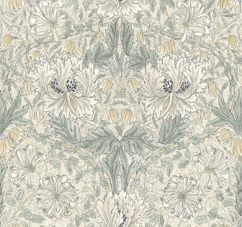 Afbeeldingen van Pure honeysuckle and tulip Linen/Bayleaf - MOX0133-02